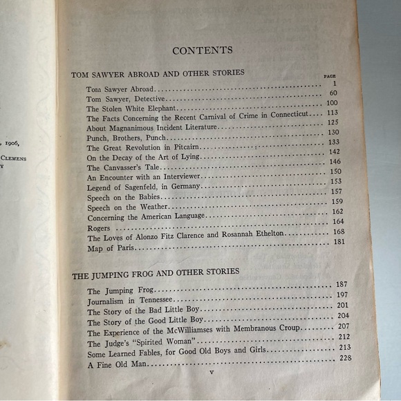 Vintage Mark Twain Short Stories Book - Picture 7 of 10